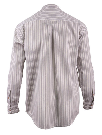  Grandfather Shirt - Grey Stripe