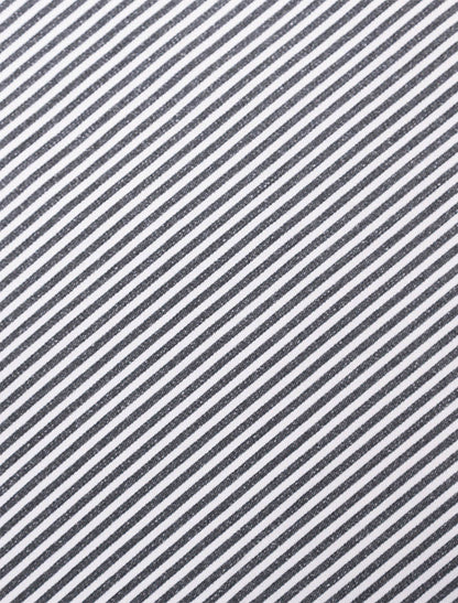 Grandfather Shirt - Navy Stripe 
