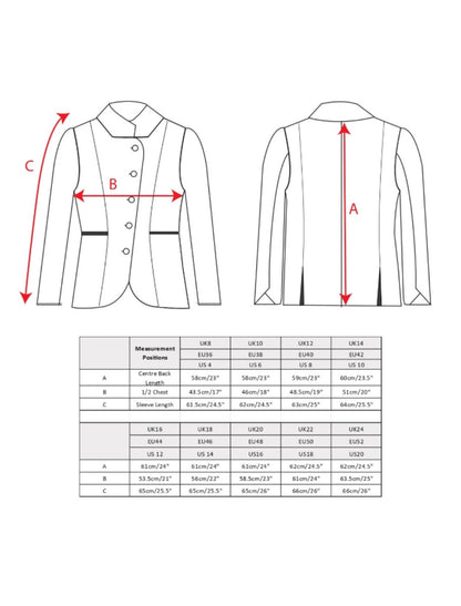 Sasha Tweed Blazer Size Guide