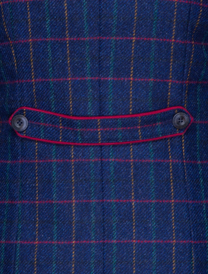 Sinead Tweed Coat - Primary Navy 