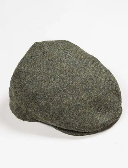 Irish Tweed Flat Cap - Dark Green 
