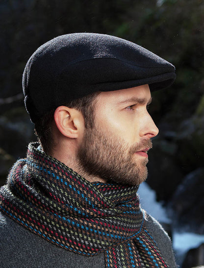 Trinity Flat Cap - Black