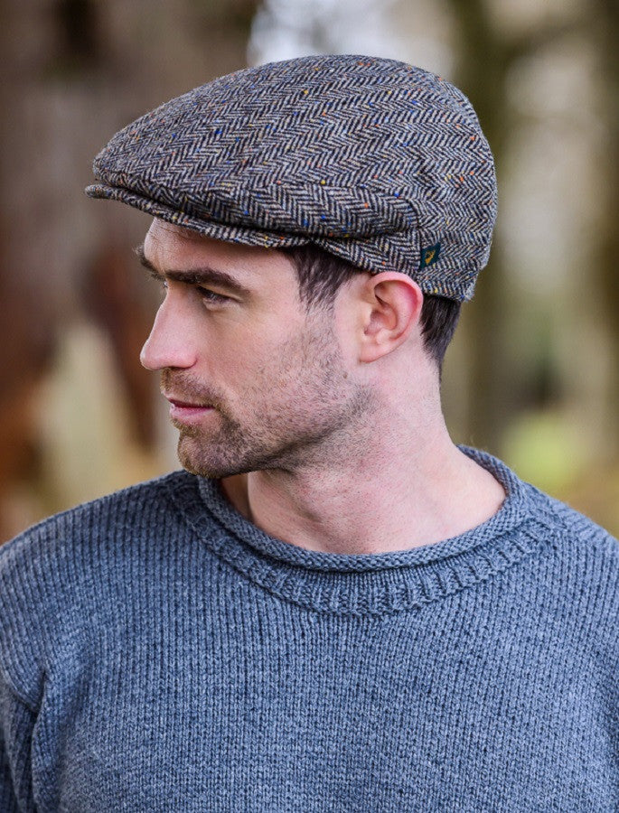 Trinity Tweed Flat Cap - Grey