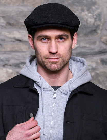 Trinity Flat Cap - Charcoal Grey