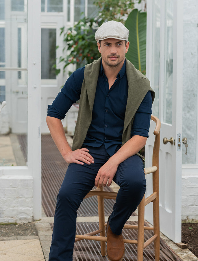 Irish Linen Flat Cap