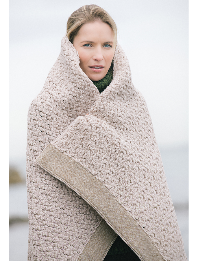 Tweed &amp; Merino Wool Throw