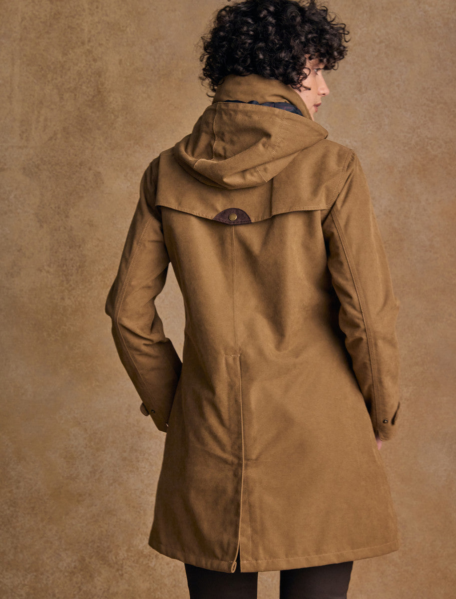 Una Ladies Waterproof Coat - Camel 