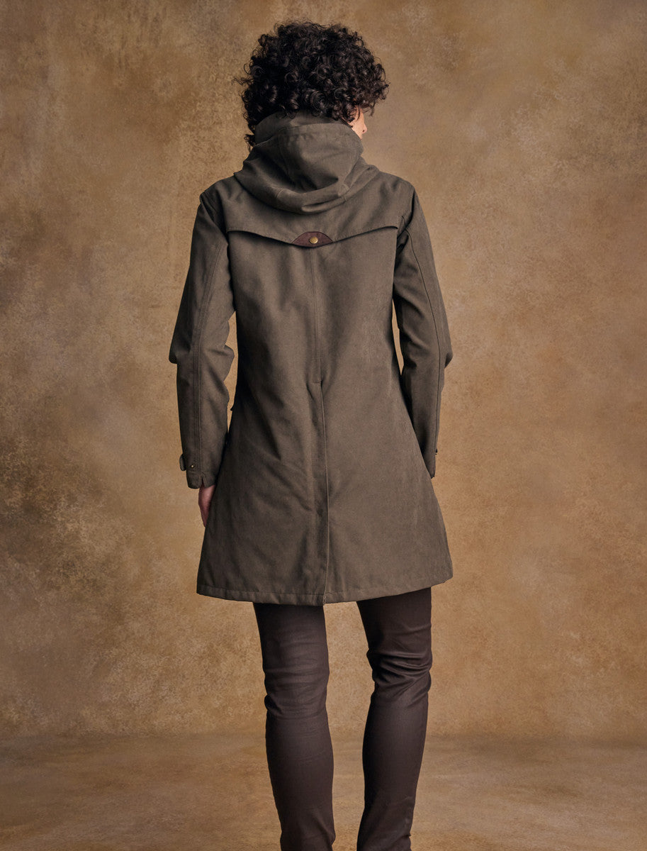 Una Ladies Waterproof Coat - Olive 