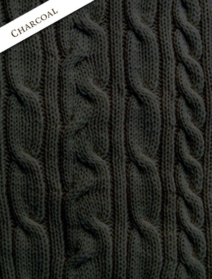 Hooded Scarf Shawl - Charcoal 