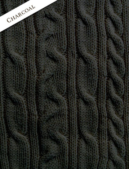 Hooded Scarf Shawl - Charcoal 