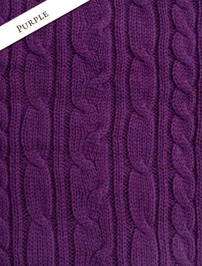 Hooded Scarf Shawl - Purple 