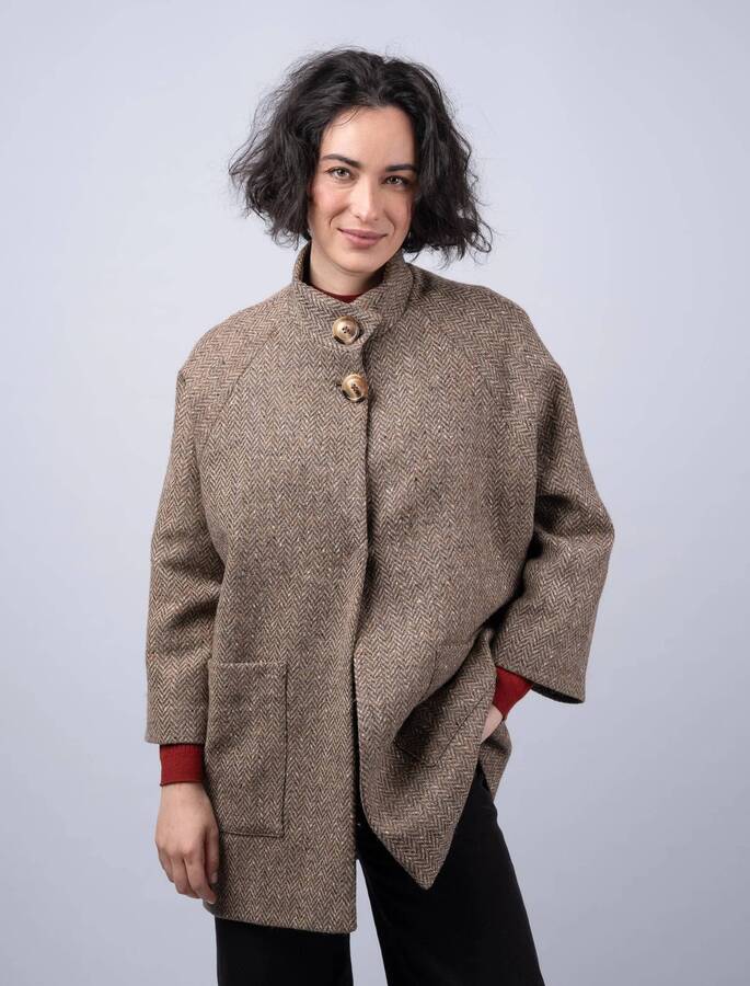 Women's Tweed Cape Coat – Weavers of Ireland