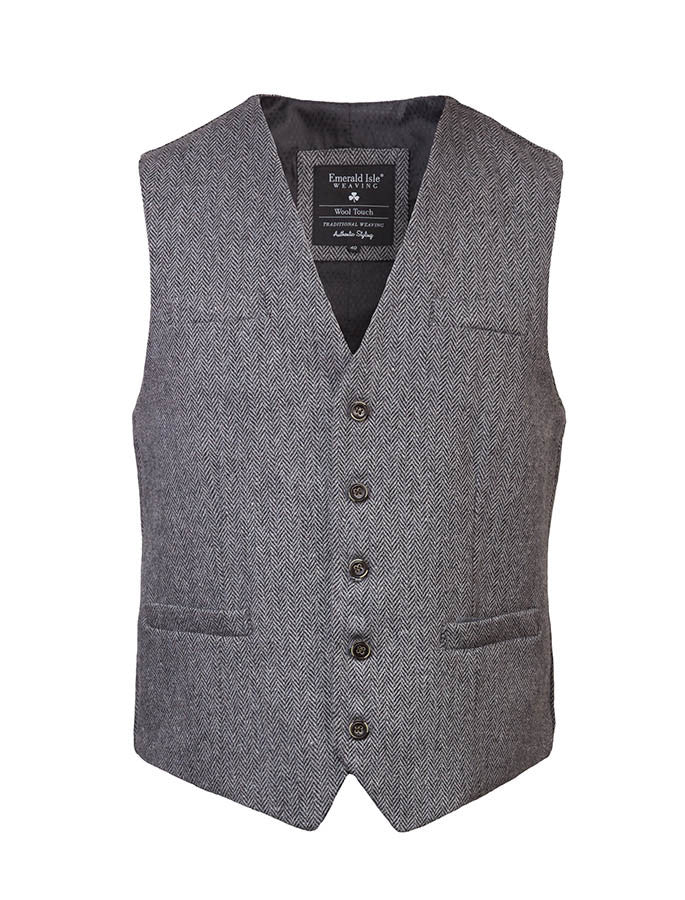 Emerald Waistcoat - Grey 