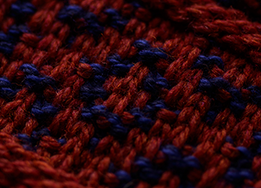 Ladies Fairisle Merino Wool Hat - Wine Damson 