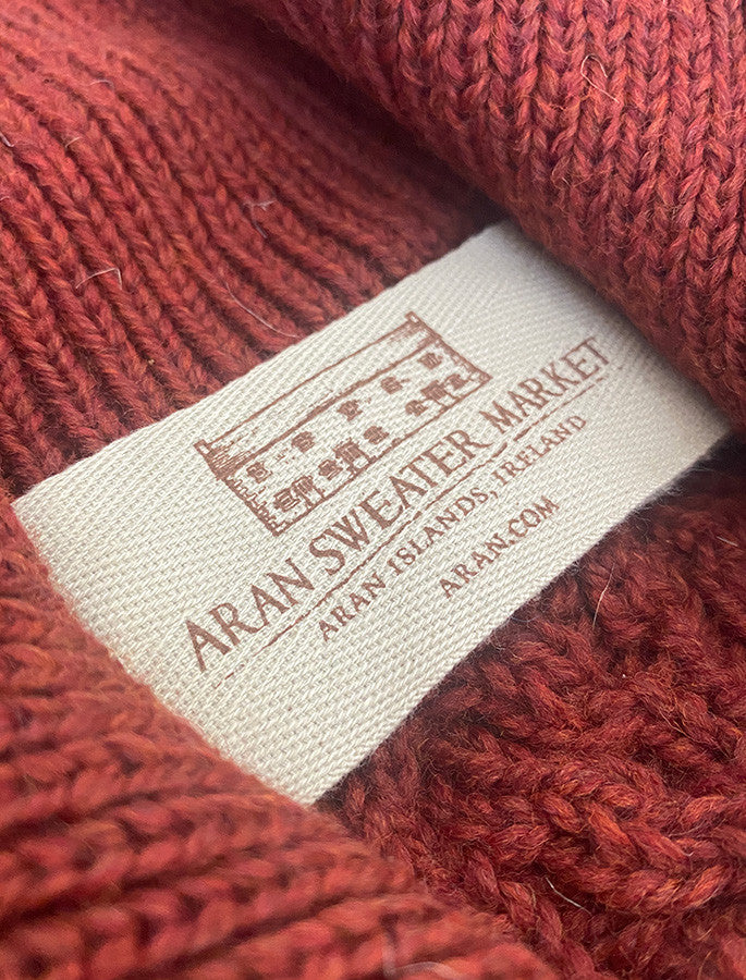 Zip-Neck Aran Sweater
