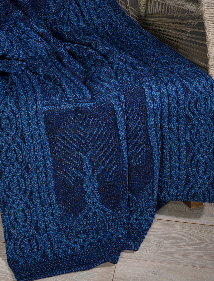 Fairy Tree Celtic Throw - Midnight 