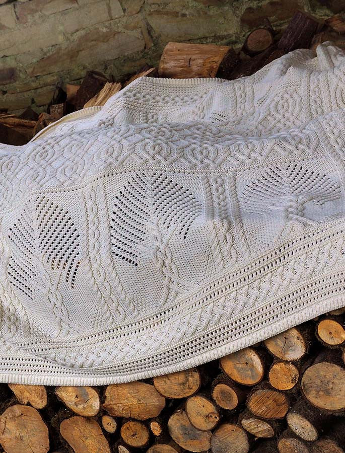 Fairy Tree Celtic Throw - Natural