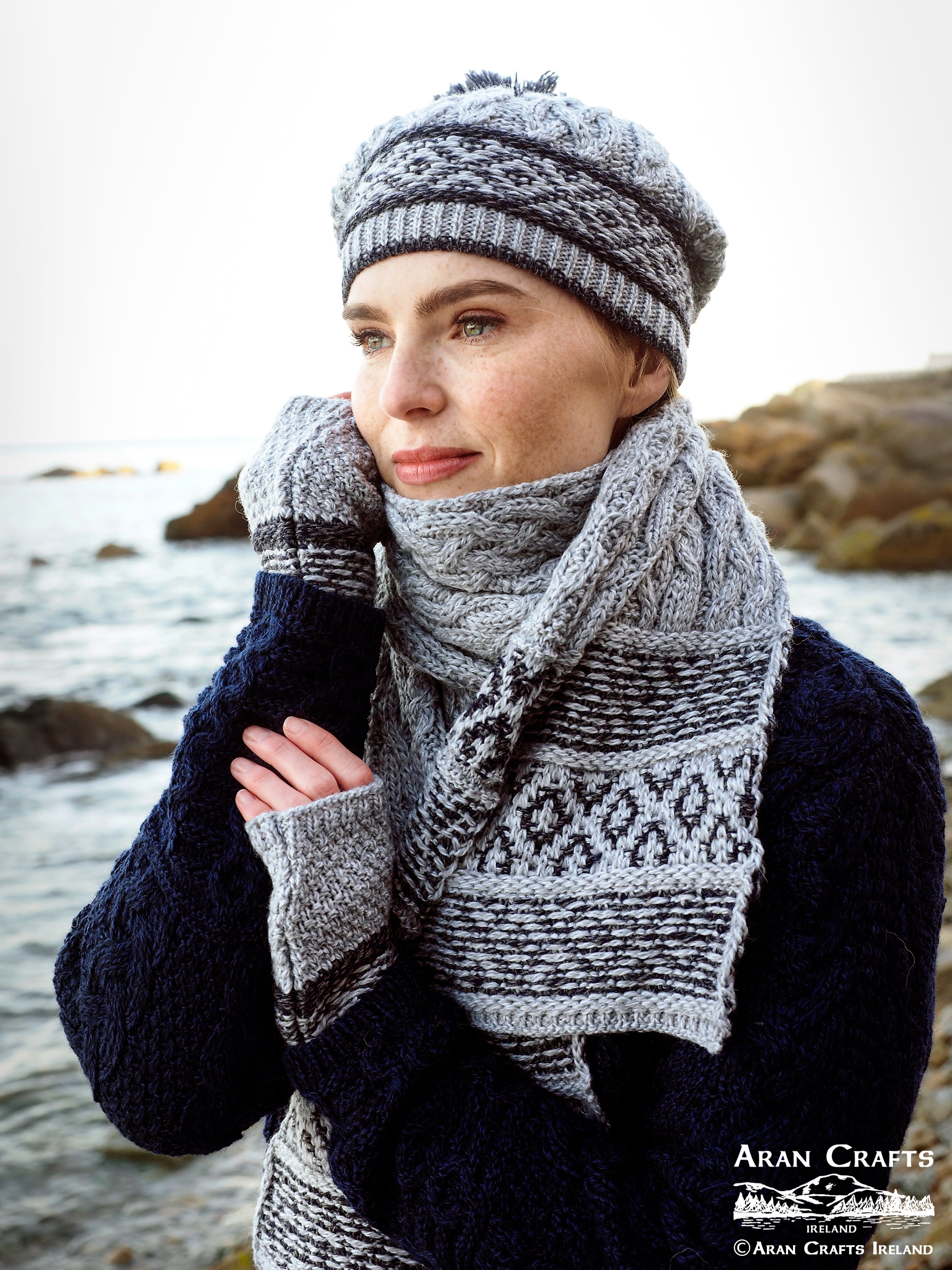 Ladies Fairisle Merino Wool Hat