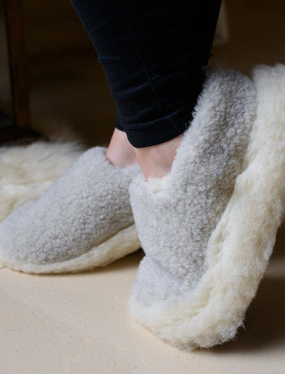 Merino Wool Slipper - Grey