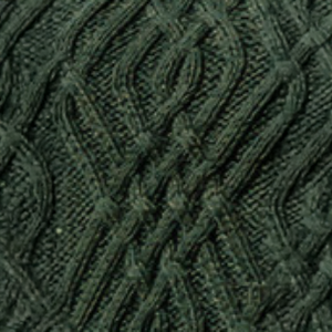 Merino Wool Side Zip Aran Cardigan - Army Green 