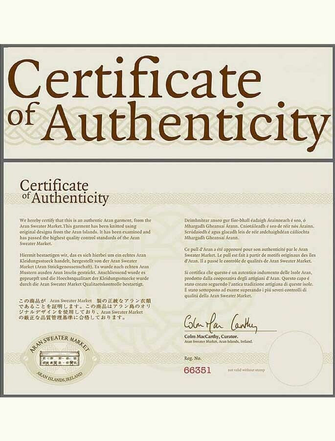 Certificate Of Authenticity