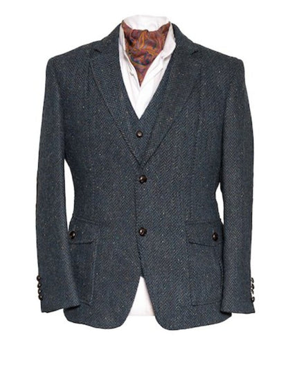 Kavanagh Blue Tweed Classic Fit Jacket 