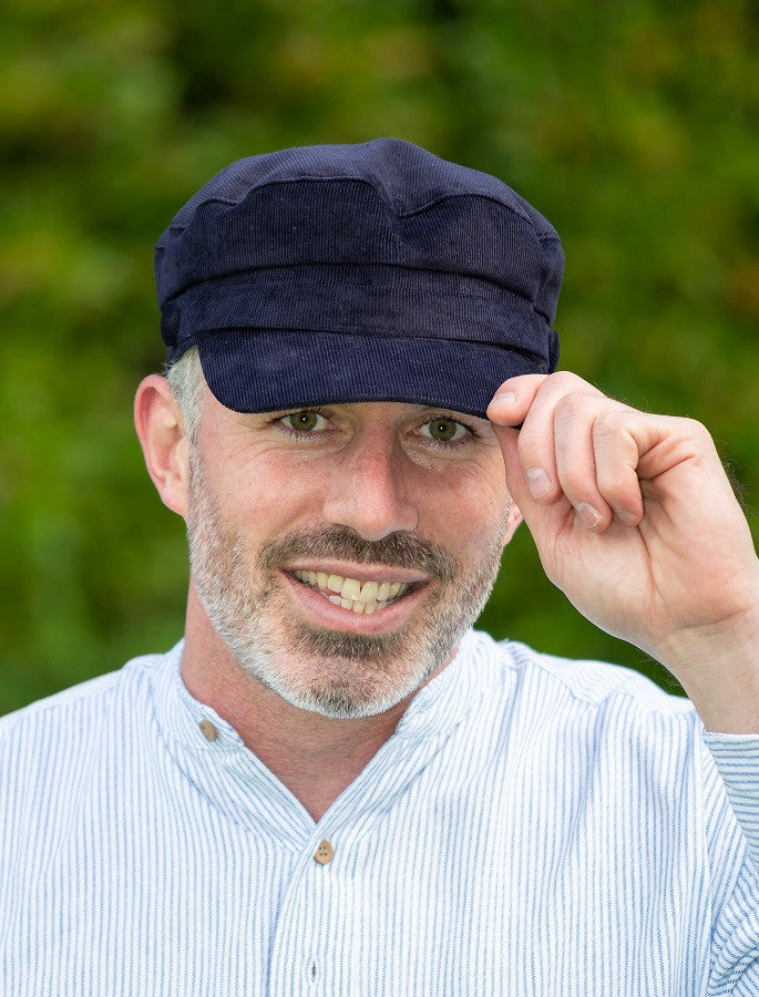 Wild Atlantic Skipper Cord Cap- Navy 