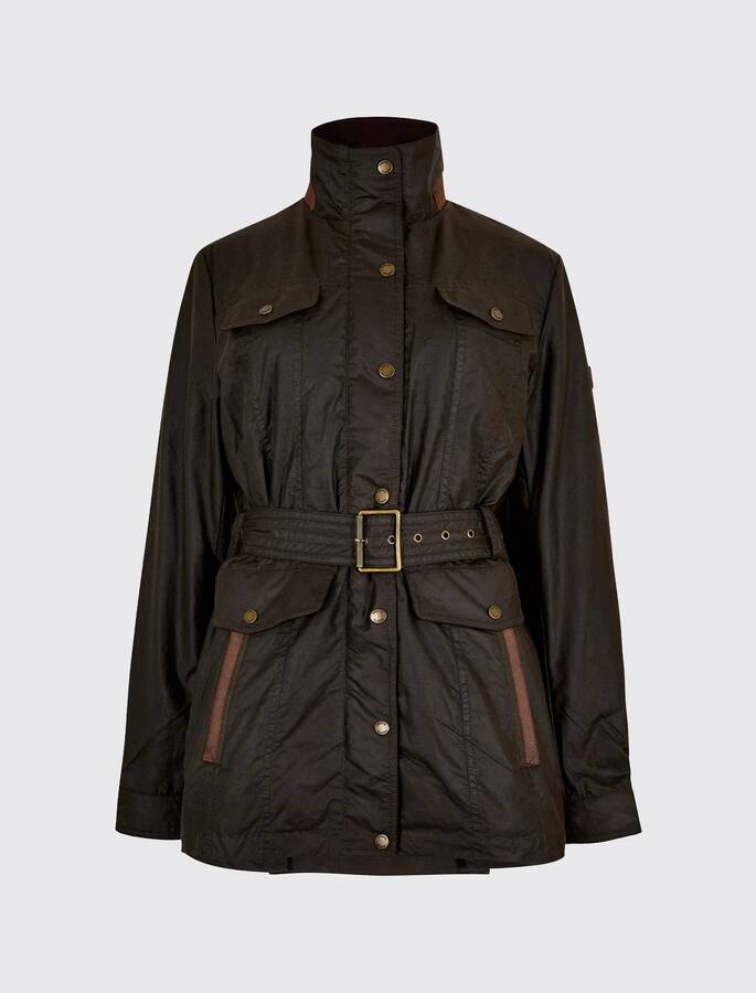 Gandon Belted Wax Cotton Jacket - Verdi Gris