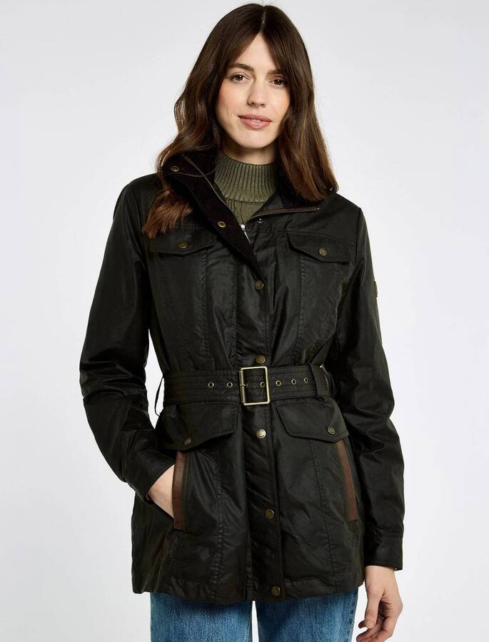 Gandon Belted Wax Cotton Jacket - Verdi Gris