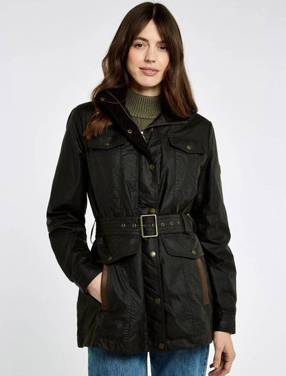Gandon Belted Wax Cotton Jacket - Verdi Gris
