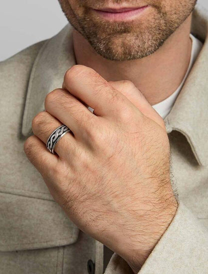 Gents Silver Celtic Ring