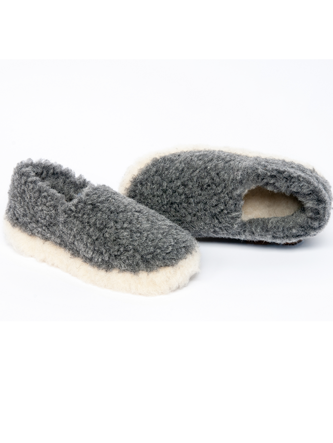 Merino Wool Slipper - Graphite
