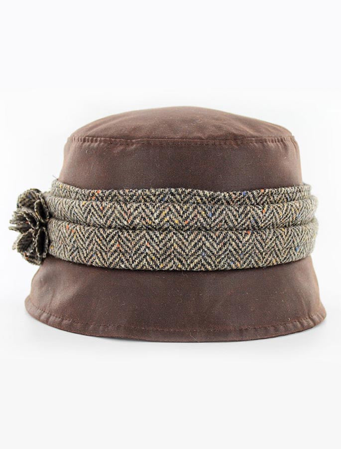 Kate Waxed Hat - Brown 