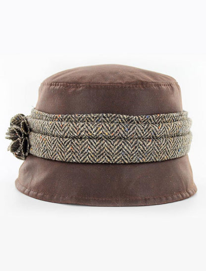 Kate Waxed Hat - Brown 