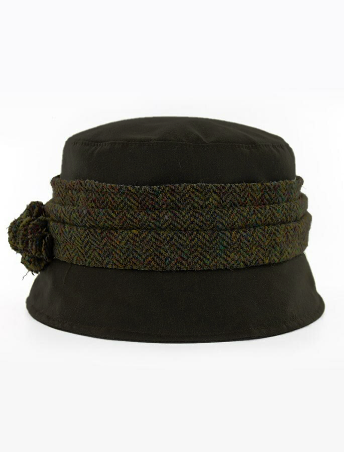 Kate Waxed Hat - Olive 