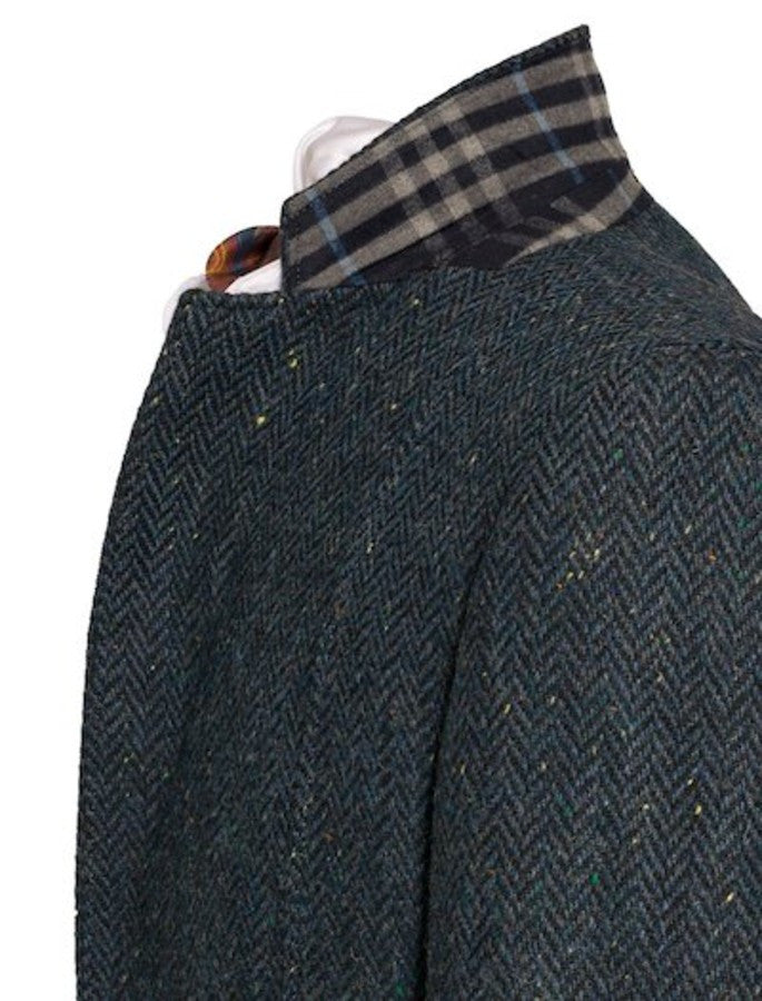 Kavanagh Blue Tweed Classic Fit Jacket 
