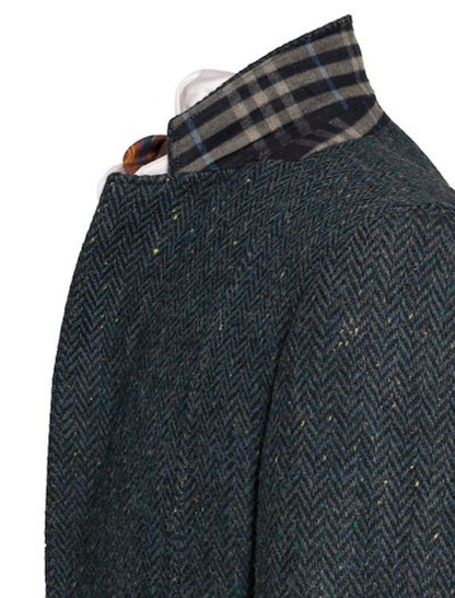 Kavanagh Blue Tweed Classic Fit Jacket 