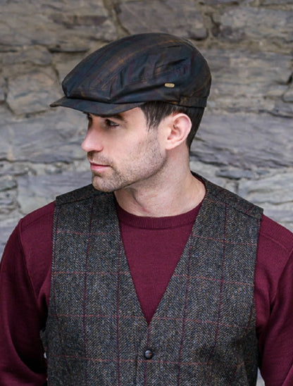 Kerry Wax Flat Cap - Tartan 
