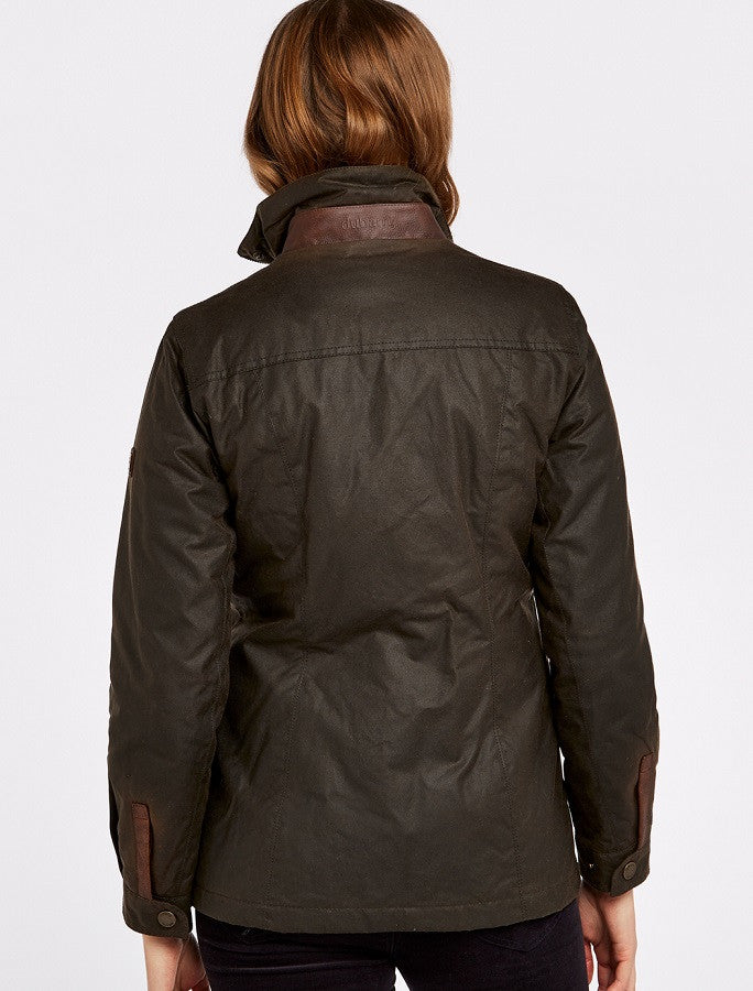 Mountrath Ladies Waxed Cotton Jacket - Olive 