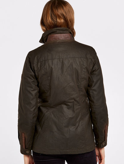 Mountrath Ladies Waxed Cotton Jacket - Olive 