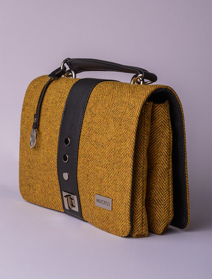 Fiona Tweed Bag - Mustard