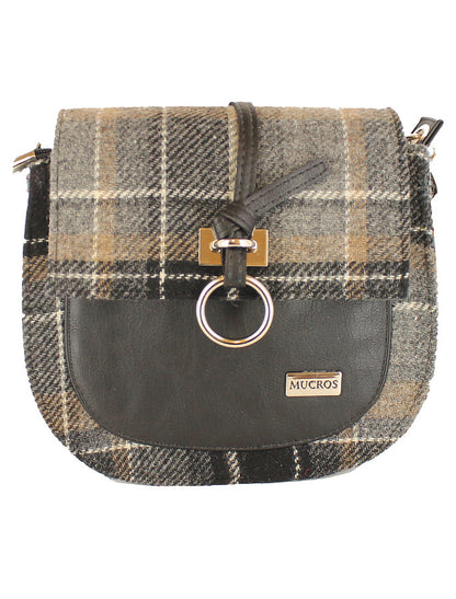 Grace Tweed Bag - Grey &amp; Black