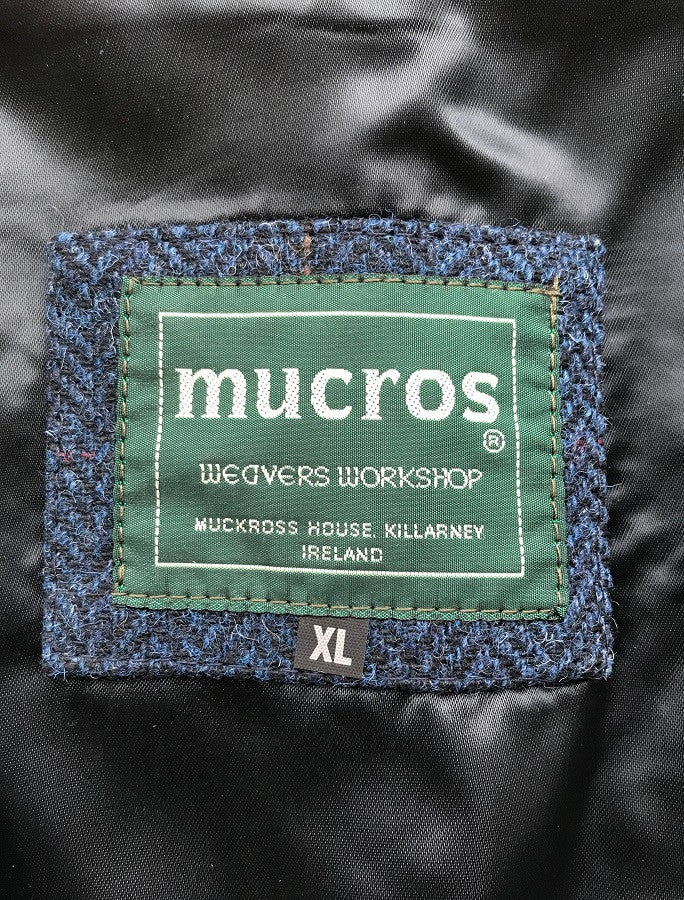 Classic Tweed Waistcoat - Denim &amp; Rust Check  - Label