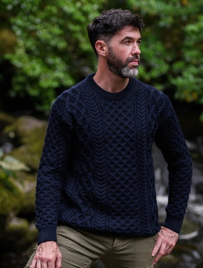 Heavyweight Merino Wool Aran Sweater