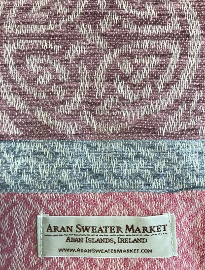 Celtic Border Pattern Scarf - Ice Pink- Label