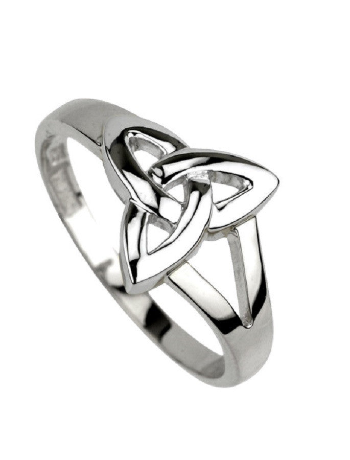 Sterling Silver Plain Trinity Knot Ring