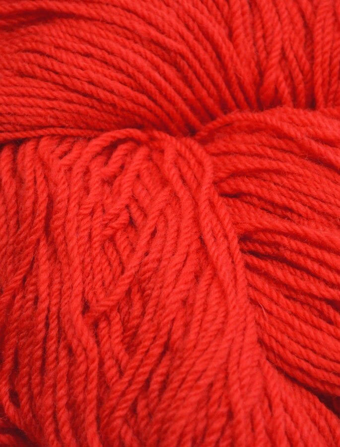 Aran Wool Knitting Hanks - Scarlet