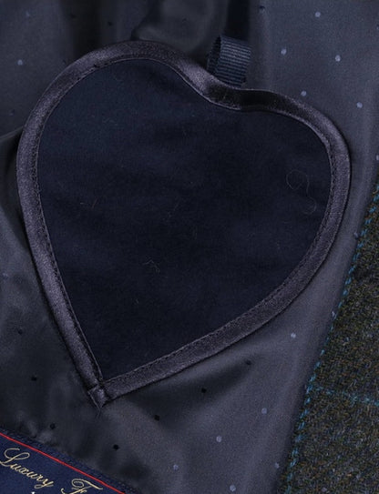 Donna Tweed Blazer – Teal Earth 