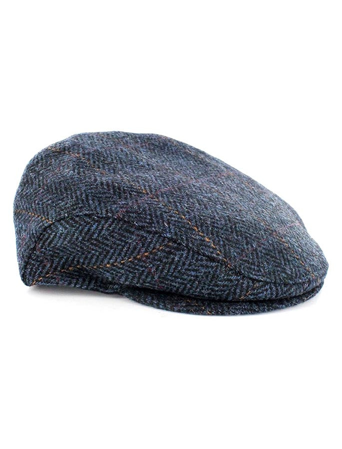Trinity Tweed Flat Cap - Denim