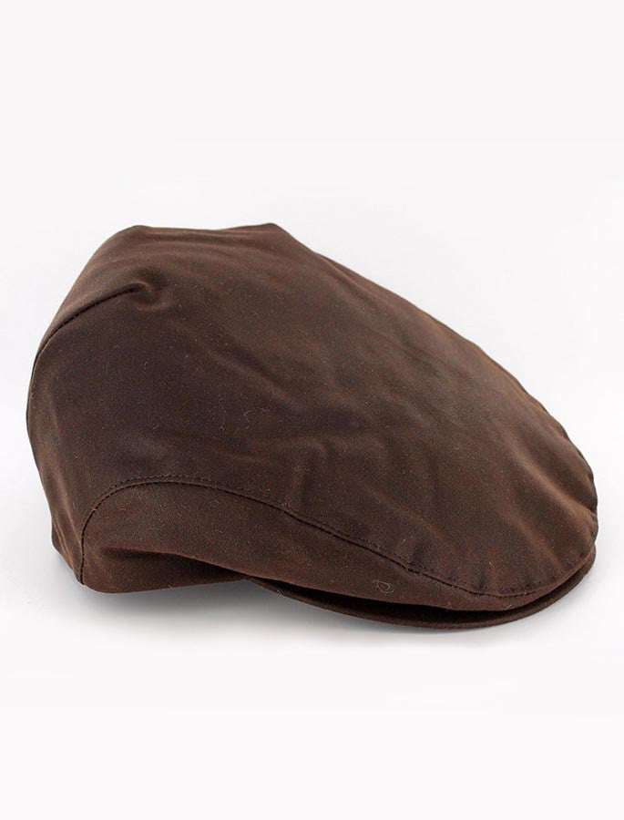 Trinity Wax Flat Cap - Brown